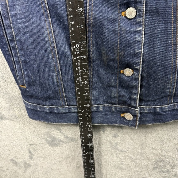 Vtg Womens Ralph Lauren Denim Jeans Jacket Quilt Lined Cotton Blue M EUC - Picture 6 of 11